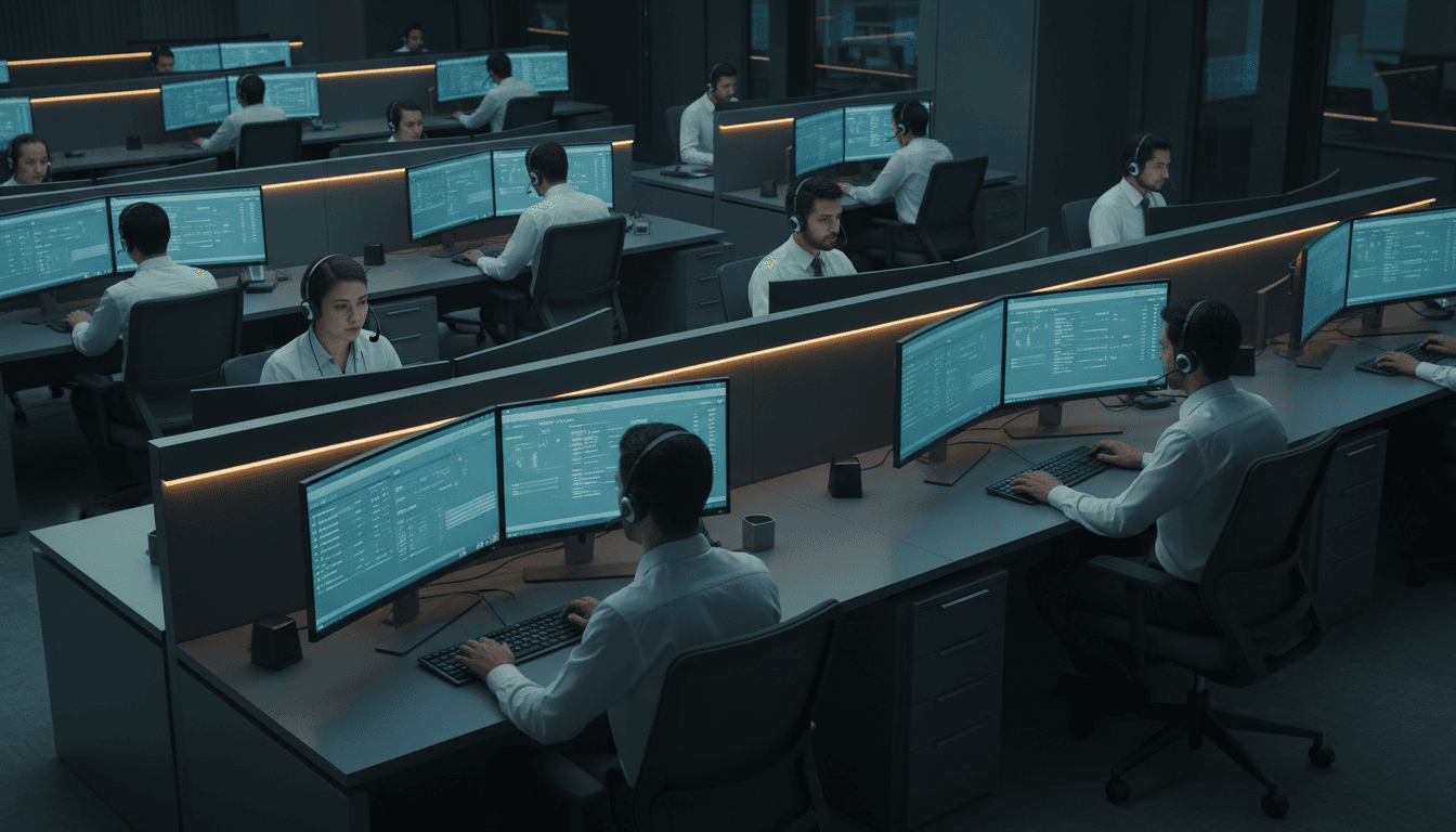 Professional customer service representatives managing calls and customer interactions at a modern California call center